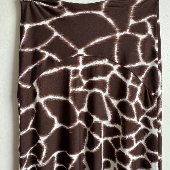 Vintage Y2K ROBERTO CAVALLI Giraffe Print Maxi Skirt - Picture 5 of 10